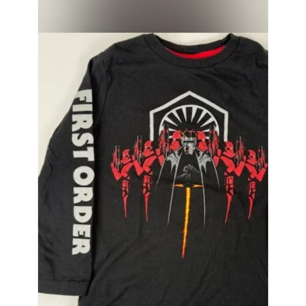 Official Star Wars Kylo Ren Long Sleeve Graphic Tee Black First Order Saber XL